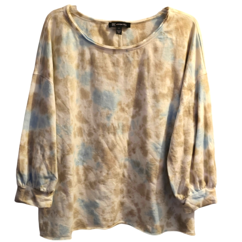 Inc International Concepts Cotton Tie Dye Sweatshirt Plus Size 3X